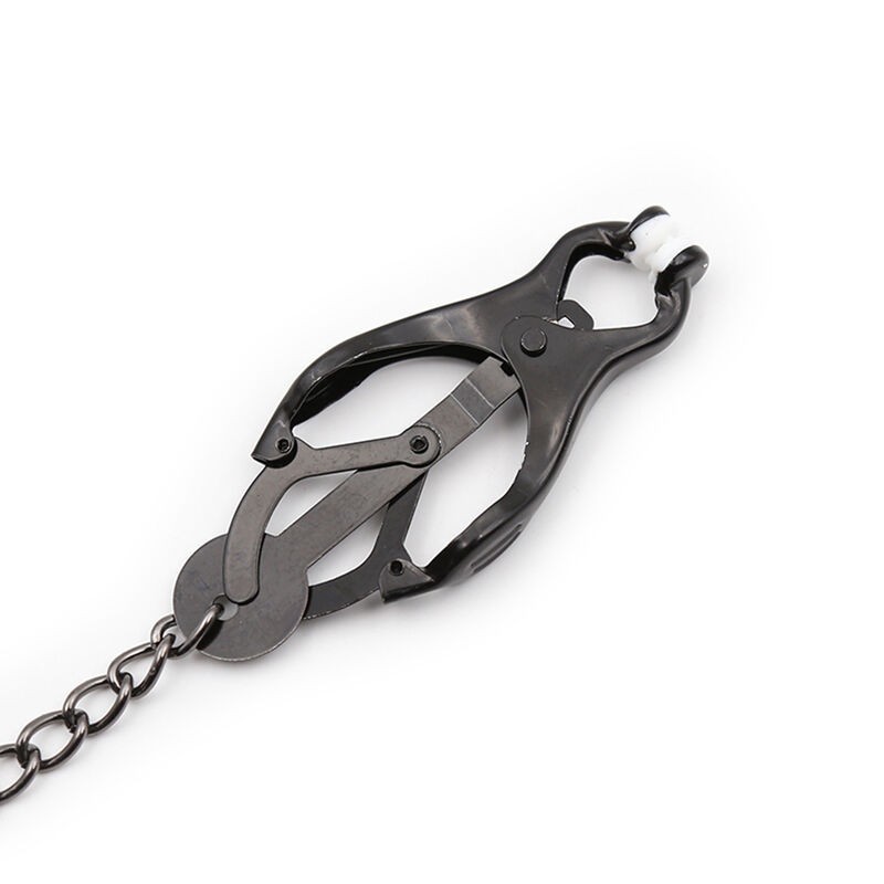 Ohmama Fetish - Pinze Per Capezzoli Giapponesi Con Catena Nera - OHMAMA FETISH - Pinzette Capezzoli | erosidea.com