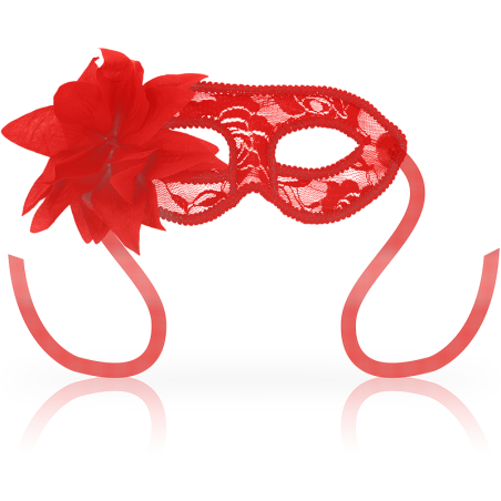 Ohmama - Maschere Maschere Con Pizzo E Fiore Rosso - OHMAMA MASKS - Maschere e Cappucci | erosidea.com