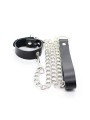 Ohmama Fetish - Collana Per Pene E Cinturino In Pelle Con Catena In Metallo - OHMAMA FETISH - Bondage | erosidea.com