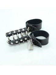 Ohmama Fetish - Gabbia Per Pene Con Anelli In Metallo E Cinturini In Pelle - OHMAMA FETISH - Bondage | erosidea.com