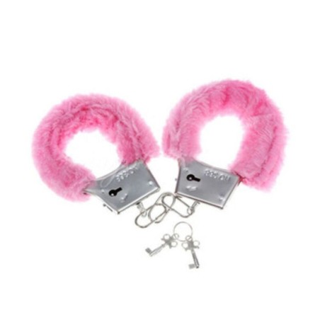 Diablo Picante - Manette In Pelliccia Del Piacere Rosa - DIABLO PICANTE - Manette e Polsini | erosidea.com