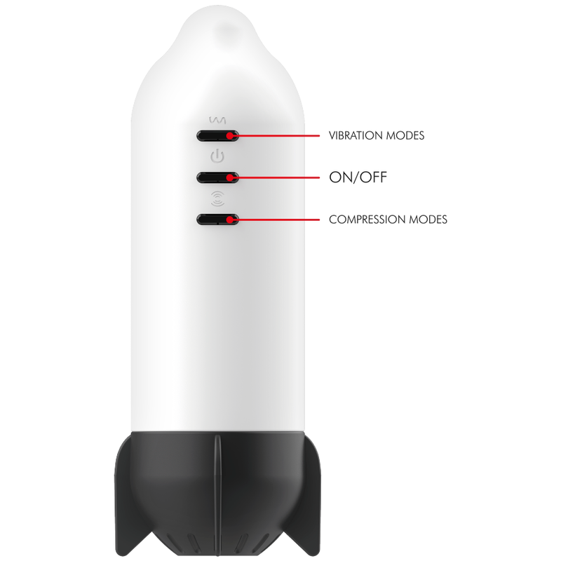 Jamyjob - Rocket Masturbator Tecnologia Di Compressione Morbida E Vibrazione - JAMYJOB - Masturbatori Mini | erosidea.com