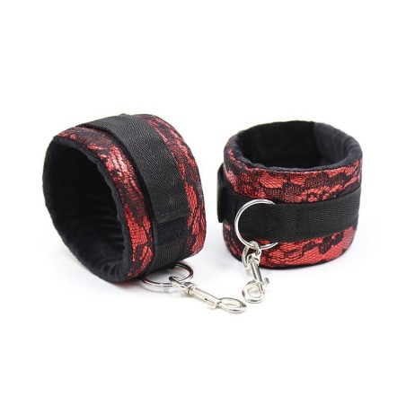 Ohmama Fetish - Manette In Velluto Con Nastro In Nylon - OHMAMA FETISH - Manette e Polsini | erosidea.com