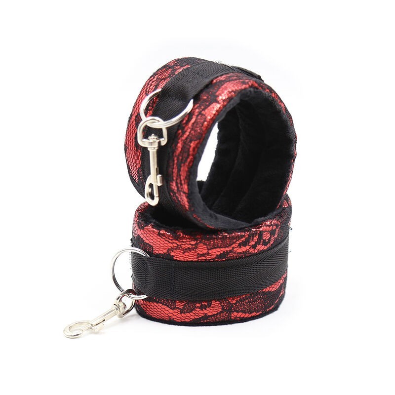 Ohmama Fetish - Manette In Velluto Con Nastro In Nylon - OHMAMA FETISH - Manette e Polsini | erosidea.com