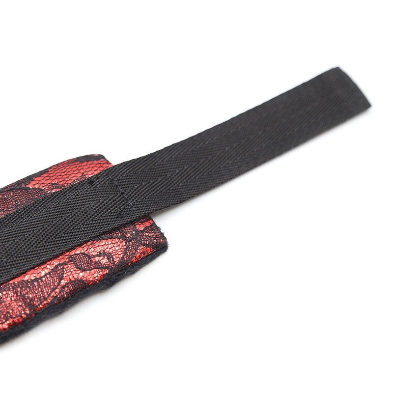 Ohmama Fetish - Manette In Velluto Con Nastro In Nylon - OHMAMA FETISH - Manette e Polsini | erosidea.com