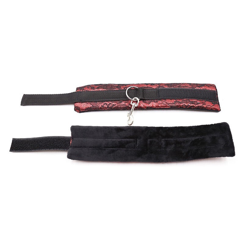 Ohmama Fetish - Manette In Velluto Con Nastro In Nylon - OHMAMA FETISH - Manette e Polsini | erosidea.com