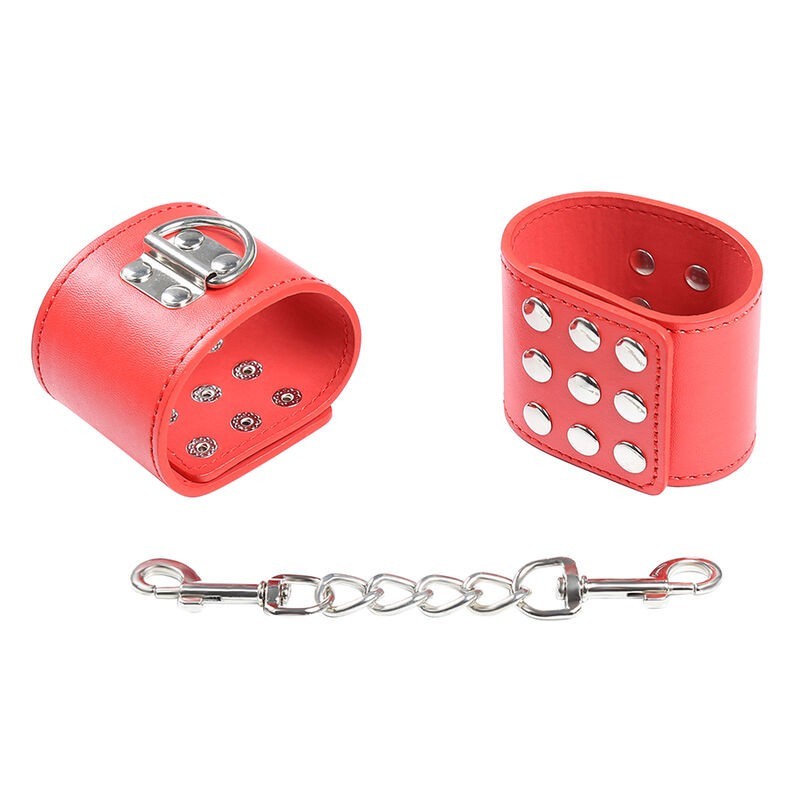 Ohmama Fetish - Manette Rosse Con Chiusura A Scatto - OHMAMA FETISH - Manette e Polsini | erosidea.com