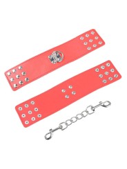 Ohmama Fetish - Manette Rosse Con Chiusura A Scatto - OHMAMA FETISH - Manette e Polsini | erosidea.com