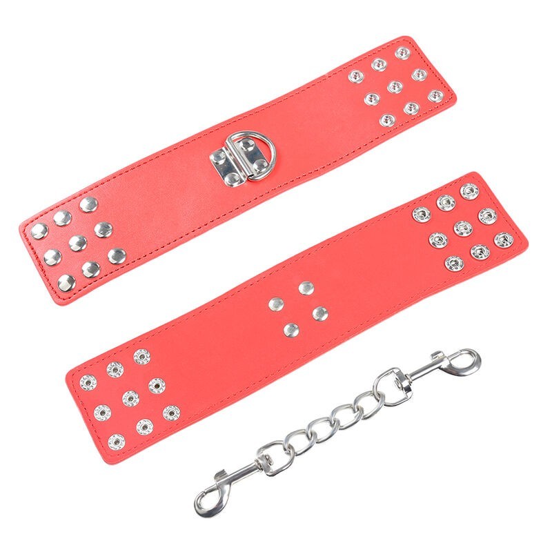 Ohmama Fetish - Manette Rosse Con Chiusura A Scatto - OHMAMA FETISH - Manette e Polsini | erosidea.com