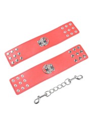 Ohmama Fetish - Manette Rosse Con Chiusura A Scatto - OHMAMA FETISH - Manette e Polsini | erosidea.com