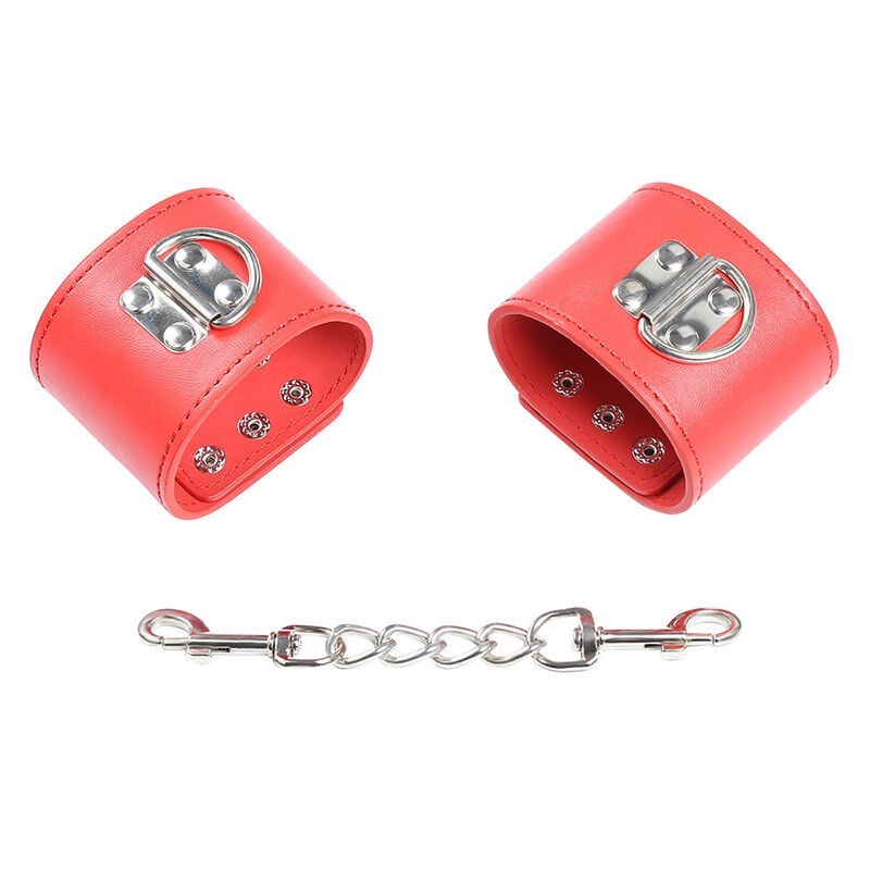 Ohmama Fetish - Manette Rosse Con Chiusura A Scatto - OHMAMA FETISH - Manette e Polsini | erosidea.com
