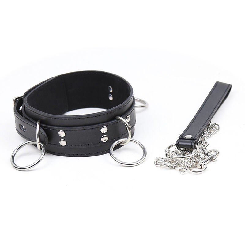 Ohmama Fetish - Collana Di Sottomissione Con 3 Anelli - OHMAMA FETISH - Bondage | erosidea.com