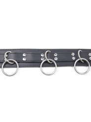 Ohmama Fetish - Collana Di Sottomissione Con 3 Anelli - OHMAMA FETISH - Bondage | erosidea.com