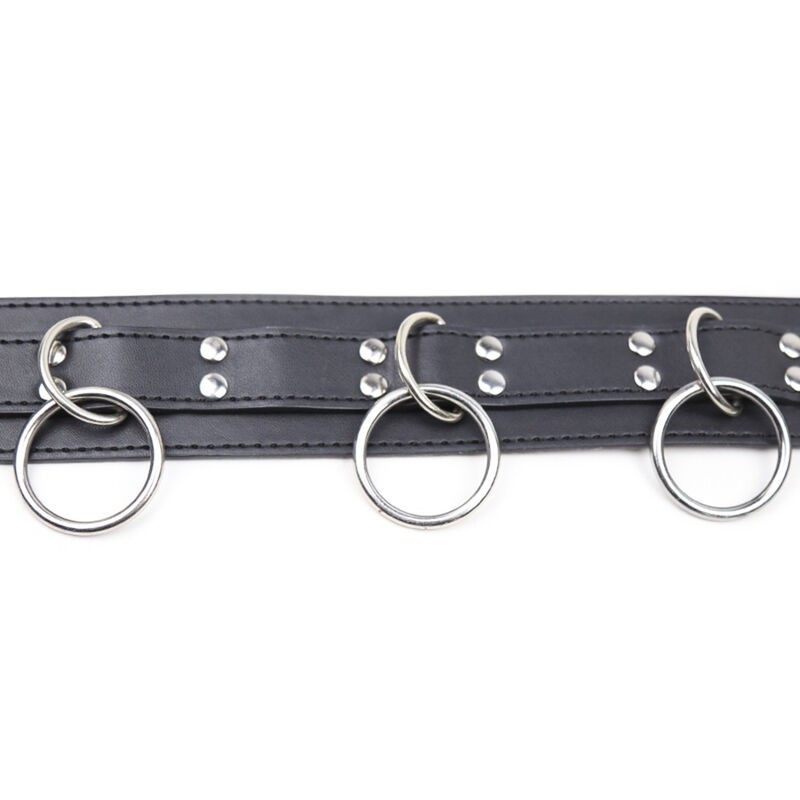 Ohmama Fetish - Collana Di Sottomissione Con 3 Anelli - OHMAMA FETISH - Bondage | erosidea.com