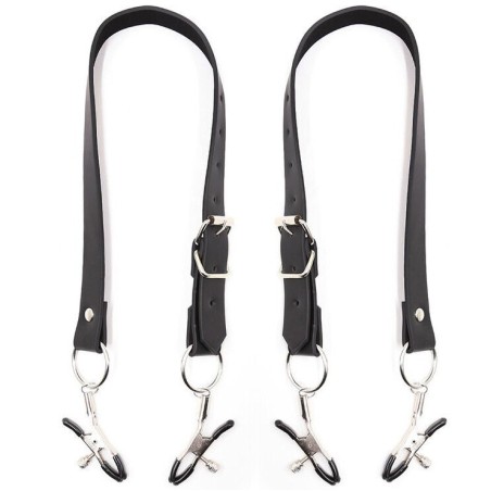 Ohmama Fetish - Pinze Per Clitoride Con Cinghie Per Gambe - OHMAMA FETISH - Bondage | erosidea.com