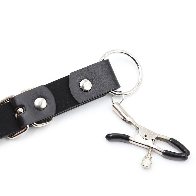 Ohmama Fetish - Pinze Per Clitoride Con Cinghie Per Gambe - OHMAMA FETISH - Bondage | erosidea.com