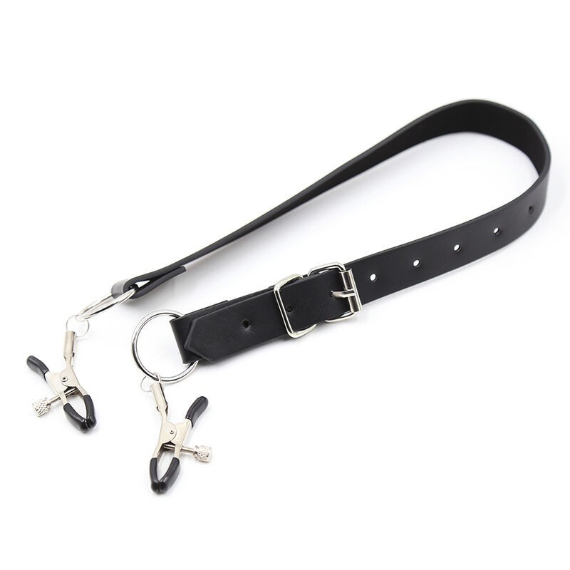 Ohmama Fetish - Pinze Per Clitoride Con Cinghie Per Gambe - OHMAMA FETISH - Bondage | erosidea.com