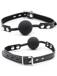 Ohmama Fetish - Ball Gag In Silicone Con Cintura In Pelle - OHMAMA FETISH - Ball Gag e Bavagli | erosidea.com