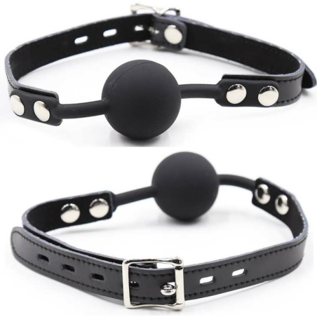 Ohmama Fetish - Ball Gag In Silicone Con Cintura In Pelle - OHMAMA FETISH - Ball Gag e Bavagli | erosidea.com