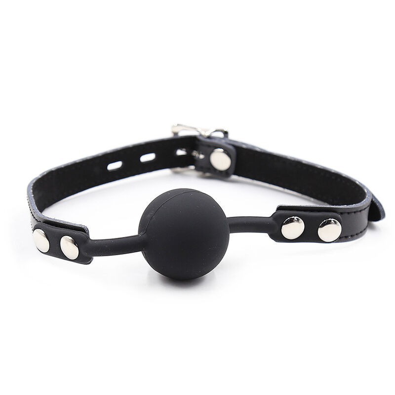 Ohmama Fetish - Ball Gag In Silicone Con Cintura In Pelle - OHMAMA FETISH - Ball Gag e Bavagli | erosidea.com