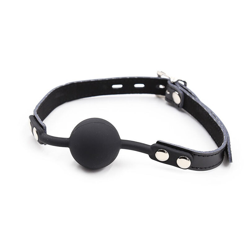 Ohmama Fetish - Ball Gag In Silicone Con Cintura In Pelle - OHMAMA FETISH - Ball Gag e Bavagli | erosidea.com