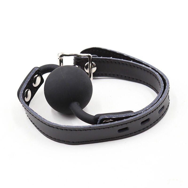 Ohmama Fetish - Ball Gag In Silicone Con Cintura In Pelle - OHMAMA FETISH - Ball Gag e Bavagli | erosidea.com