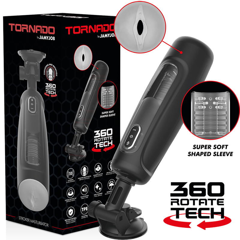 Jamyjob - Tornado 360 Rotate Tech Stroker - JAMYJOB - Masturbatori Maxi | erosidea.com