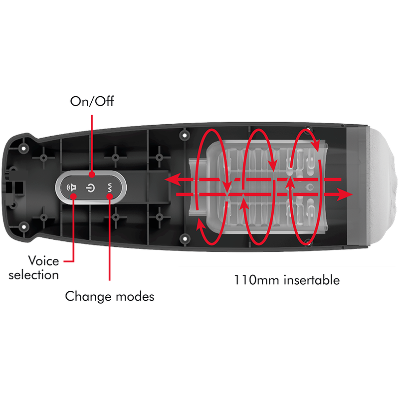 Jamyjob - Tornado 360 Rotate Tech Stroker - JAMYJOB - Masturbatori Maxi | erosidea.com