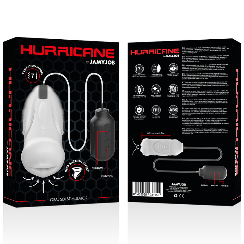 Stimolatore Sesso Orale Jamyjob Hurricane - JAMYJOB - Masturbatori Mini | erosidea.com