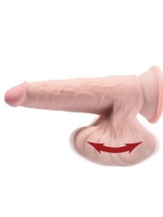 King Cock - Plus 3D Dildo Sfere Oscillanti 24.5 Cm Pelle Chiara - KING COCK PLUS - Dildo Realistici | erosidea.com