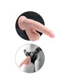 King Cock - Plus 3D Dildo Sfere Oscillanti 24.5 Cm Pelle Chiara - KING COCK PLUS - Dildo Realistici | erosidea.com