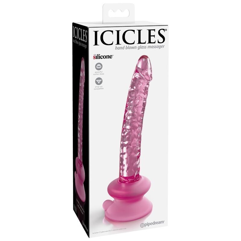 Icicles - N. 86 Dildo In Vetro Di Con Ventosa - ICICLES - Dildo Speciali | erosidea.com