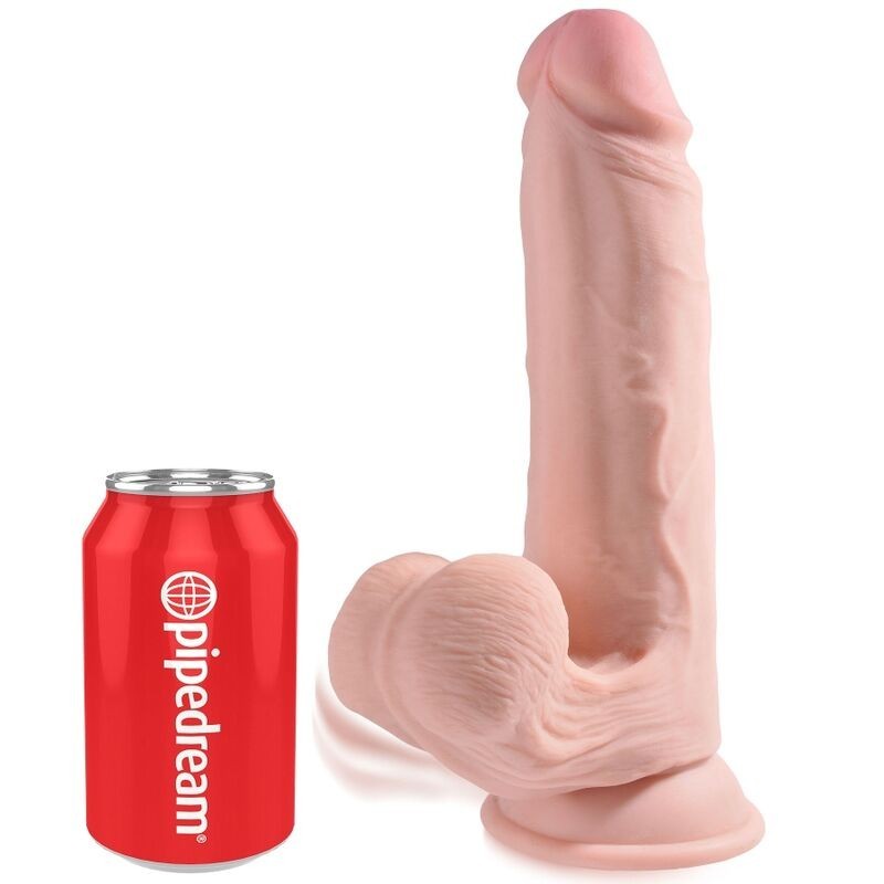 King Cock - Plus 3D Dildo Sfere Oscillanti 20.3 Cm - KING COCK PLUS - Dildo Realistici | erosidea.com