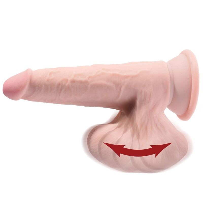 King Cock - Plus 3D Dildo Sfere Oscillanti 20.3 Cm - KING COCK PLUS - Dildo Realistici | erosidea.com
