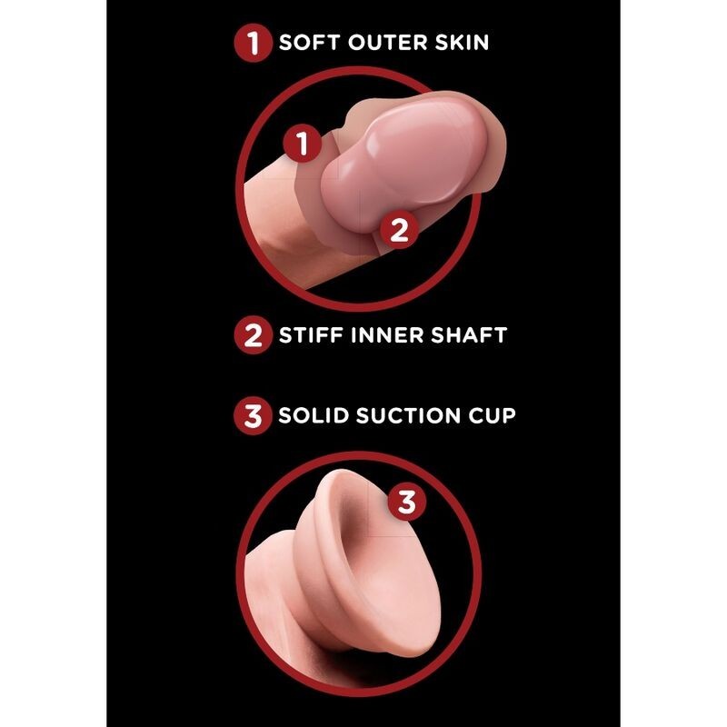 King Cock - Plus 3D Dildo Sfere Oscillanti 20.3 Cm - KING COCK PLUS - Dildo Realistici | erosidea.com