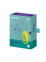 Satisfyer - Vibratore Ad Anello Duo Spettacolare Giallo - SATISFYER RING - Anelli Fallici | erosidea.com