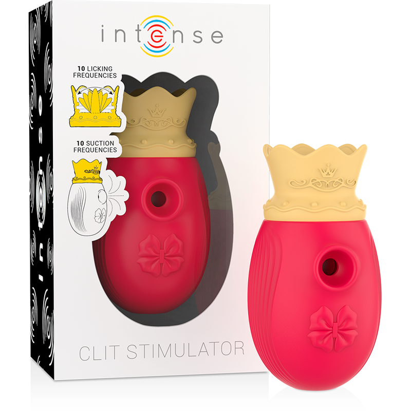 Intense - Stimolatore Del Clitoride 10 Frequenze Di Leccata E Aspirazione - Red - INTENSE - Succhia Clitoride | erosidea.com