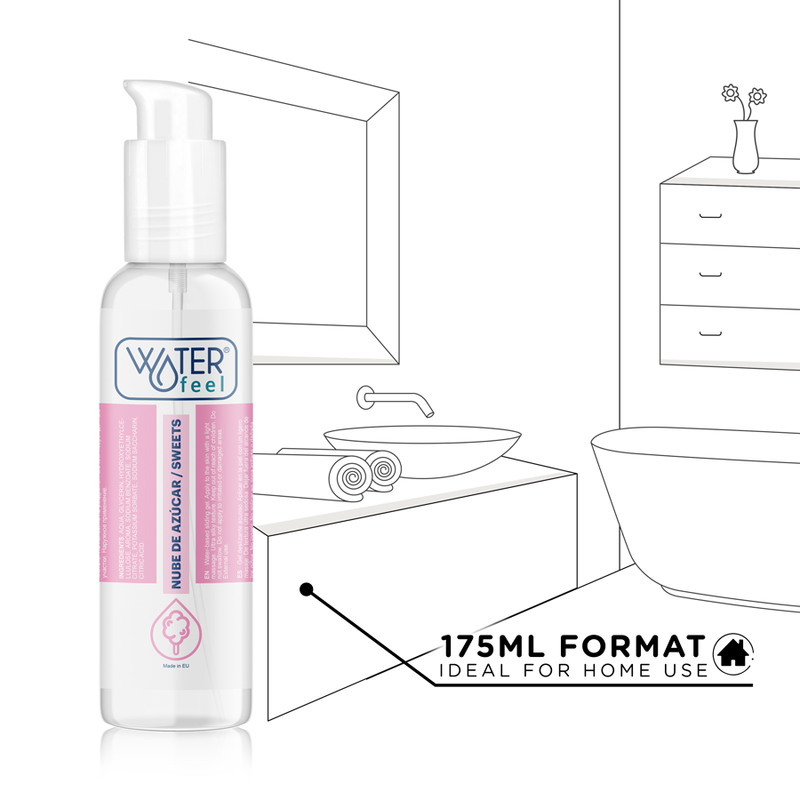 Waterfeel - Lubrificante Nuvola Di Zucchero 175 Ml - WATERFEEL - Aromatizzati e Commestibili | erosidea.com