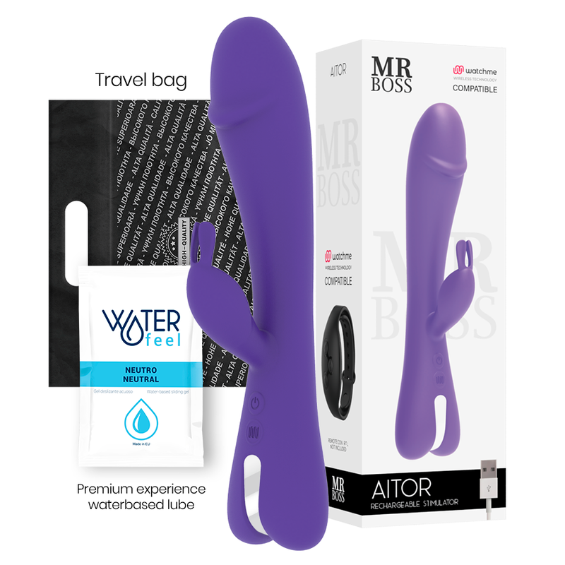 Vibratore Mr Boss Aitor Rabbit Watchme - MR. BOSS - Vibratori Rabbit | erosidea.com