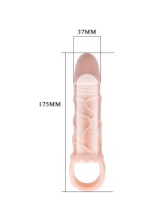 Guaina Estensore Prolunga Del Pene Con Cinghia Per Testicoli 13.5 Cm - BAILE FOR HIM - Guaine e Prolunghe | erosidea.com