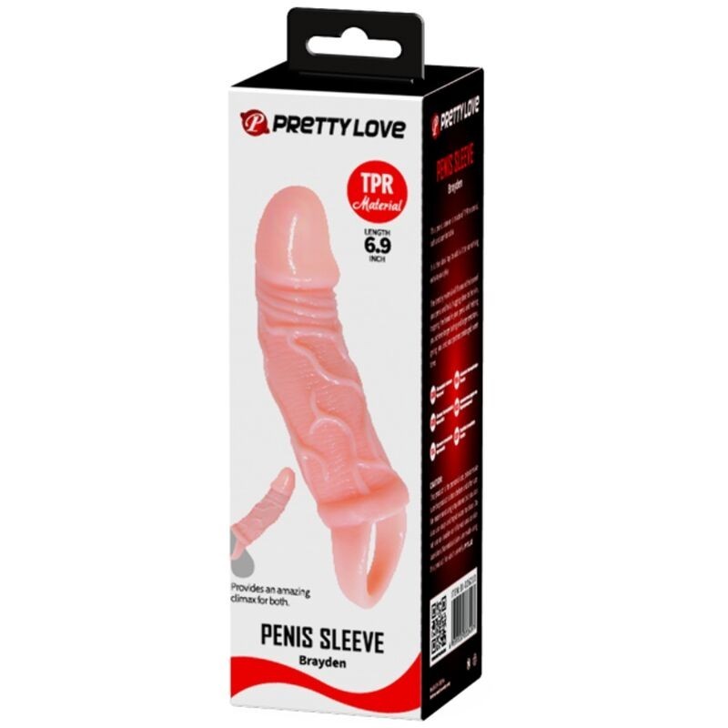 Guaina Estensore Prolunga Del Pene Con Cinghia Per Testicoli 13.5 Cm - BAILE FOR HIM - Guaine e Prolunghe | erosidea.com