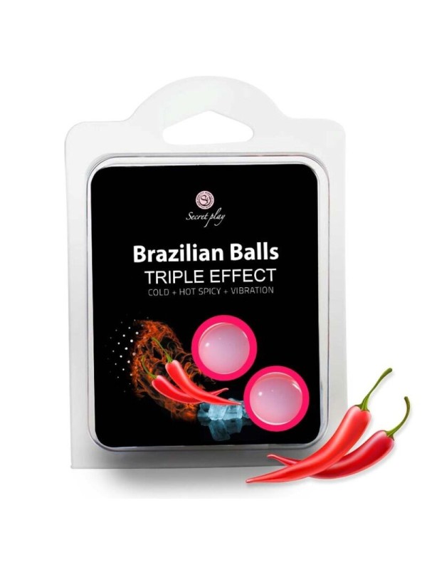 Secretplay - Set 2 Palline Brasiliane Triplo Effetto - SECRETPLAY COSMETIC - Ovetti Palline Sfere | erosidea.com