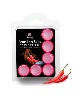 Secretplay - Set 6 Palline Brasiliane Triplo Effetto
