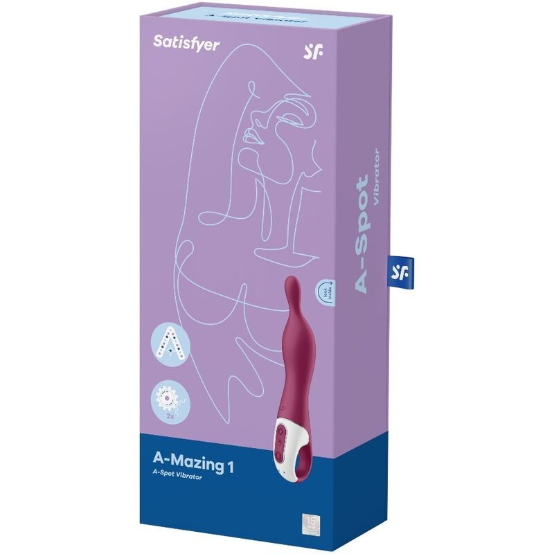 Vibratore Amazing 1 Aspot Berry - SATISFYER VIBRATOR - Vibratori | erosidea.com