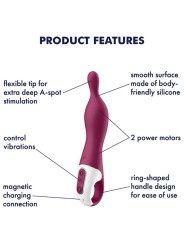Vibratore Amazing 1 Aspot Berry - SATISFYER VIBRATOR - Vibratori | erosidea.com