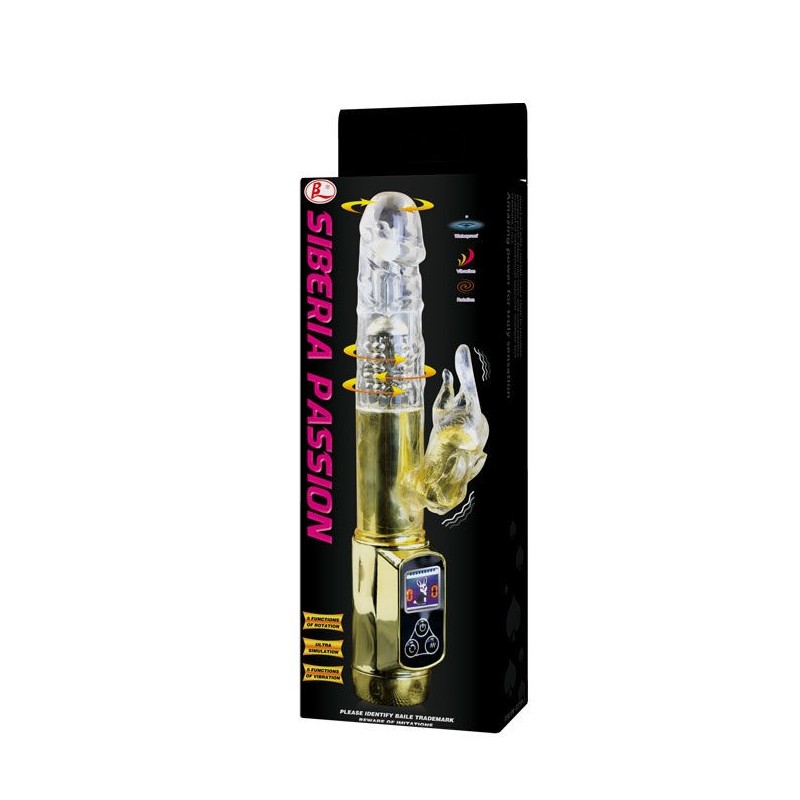 Rabbit Siberia Passion Gold - BAILE ROTATIONS - Vibratori Rabbit | erosidea.com
