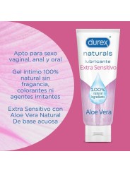 Lubrificante Naturals Extra Sensibile 100 Ml - DUREX LUBES - A Base Silicone | erosidea.com