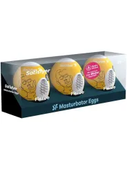 Satisfyer - 3 Uova Masturbatori Fierce - SATISFYER EGGS - Masturbatori Mini | erosidea.com