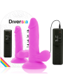 Diversia - Dildo Vibrante Flessibile 17 Cm - Viola - DIVERSIA - Vibratori Classici | erosidea.com
