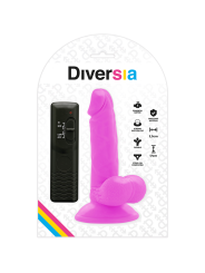 Diversia - Dildo Vibrante Flessibile 17 Cm - Viola - DIVERSIA - Vibratori Classici | erosidea.com